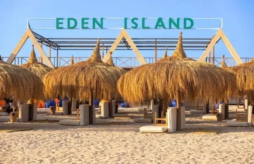 What makes Eden Island different from other Red Sea islands